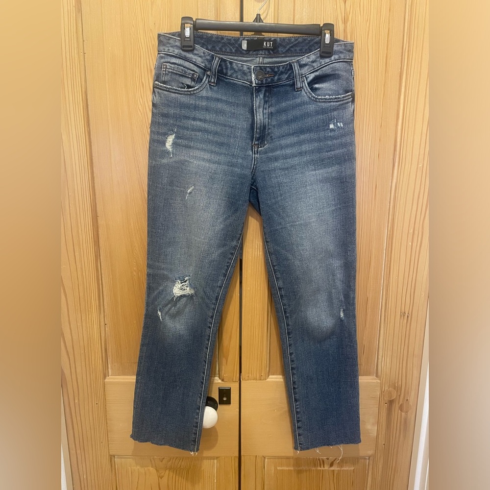 Reese Ankle Straight Leg Midrise; Raw Hem, Excellent Used Condition- Worn 3x